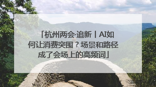 杭州两会·追新丨AI如何让消费突围？场景和路径成了会场上的高频词