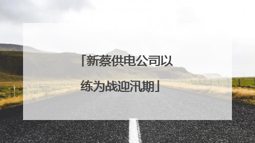 新蔡供电公司以练为战迎汛期