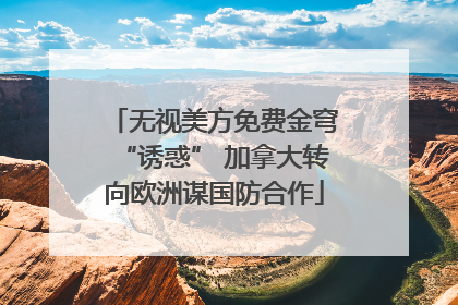 无视美方免费金穹“诱惑” 加拿大转向欧洲谋国防合作