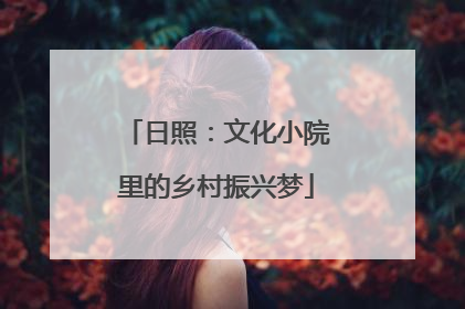 日照：文化小院里的乡村振兴梦