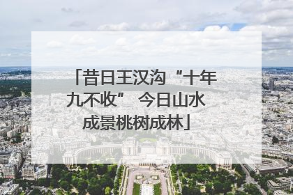 昔日王汉沟“十年九不收” 今日山水成景桃树成林