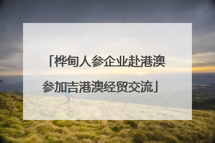 桦甸人参企业赴港澳参加吉港澳经贸交流