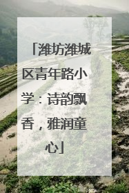 潍坊潍城区青年路小学：诗韵飘香，雅润童心
