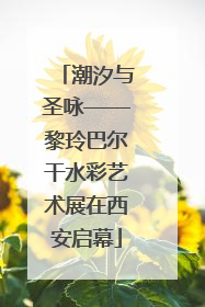 潮汐与圣咏——黎玲巴尔干水彩艺术展在西安启幕