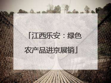 江西乐安：绿色农产品进京展销