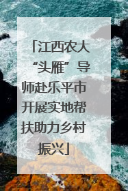 江西农大“头雁”导师赴乐平市开展实地帮扶助力乡村振兴