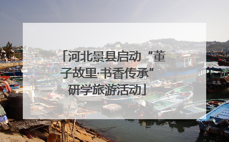 河北景县启动“董子故里·书香传承”研学旅游活动