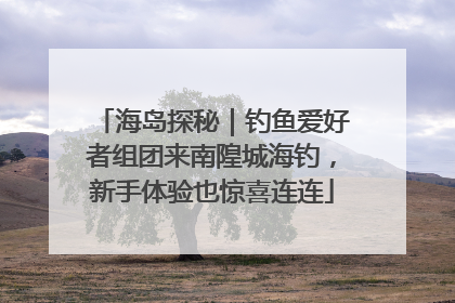 海岛探秘｜钓鱼爱好者组团来南隍城海钓，新手体验也惊喜连连