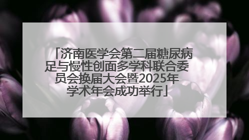 济南医学会第二届糖尿病足与慢性创面多学科联合委员会换届大会暨2025年学术年会成功举行