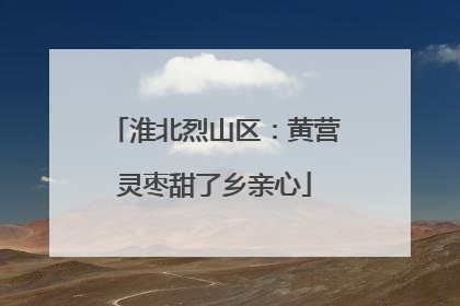淮北烈山区：黄营灵枣甜了乡亲心