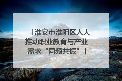 淮安市淮阴区人大推动职业教育与产业需求“同频共振”