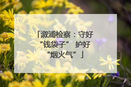溆浦检察：守好“钱袋子” 护好“烟火气”