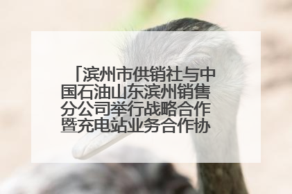 滨州市供销社与中国石油山东滨州销售分公司举行战略合作暨充电站业务合作协议签约仪式