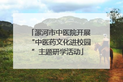 漯河市中医院开展“中医药文化进校园”主题研学活动
