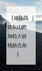漳汕高铁东山跨海特大桥栈桥合龙