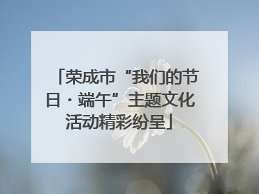 荣成市“我们的节日・端午”主题文化活动精彩纷呈