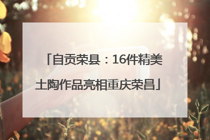 自贡荣县：16件精美土陶作品亮相重庆荣昌