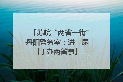 苏皖“两省一街”丹阳警务室：进一扇门 办两省事