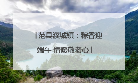 范县濮城镇：粽香迎端午 情暖敬老心