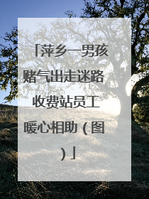 萍乡一男孩赌气出走迷路 收费站员工暖心相助（图）