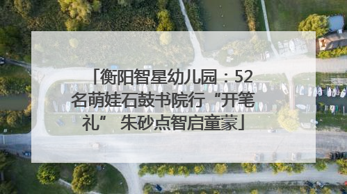 衡阳智星幼儿园：52名萌娃石鼓书院行“开笔礼” 朱砂点智启童蒙