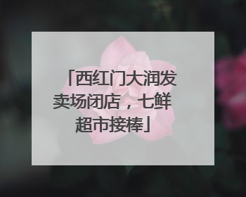 西红门大润发卖场闭店，七鲜超市接棒