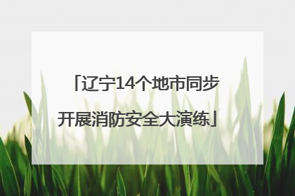 辽宁14个地市同步开展消防安全大演练
