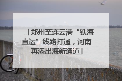 郑州至连云港“铁海直运”线路打通，河南再添出海新通道