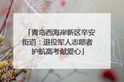 青岛西海岸新区辛安街道：退役军人志愿者护航高考献爱心