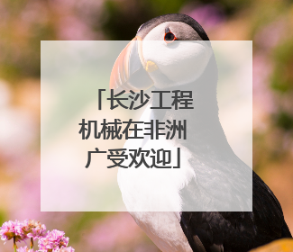 长沙工程机械在非洲广受欢迎