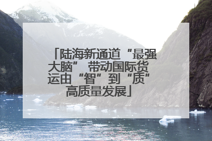 陆海新通道“最强大脑” 带动国际货运由“智”到“质”高质量发展