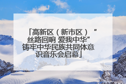 高新区（新市区）“丝路回响 爱我中华”铸牢中华民族共同体意识音乐会启幕