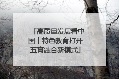 高质量发展看中国丨特色教育打开五育融合新模式