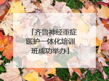 齐鲁神经重症医护一体化培训班成功举办