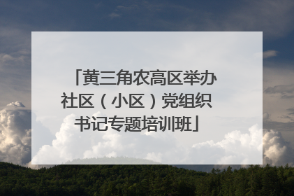 黄三角农高区举办社区（小区）党组织书记专题培训班