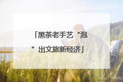 黑茶老手艺“泡”出文旅新经济
