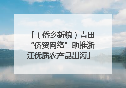 （侨乡新貌）青田“侨贸网络”助推浙江优质农产品出海