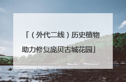 （外代二线）历史植物助力修复庞贝古城花园