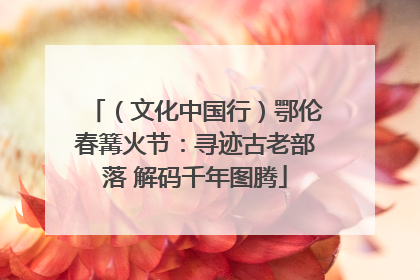 （文化中国行）鄂伦春篝火节：寻迹古老部落 解码千年图腾