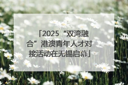 2025“双湾融合”港澳青年人才对接活动在无锡启幕