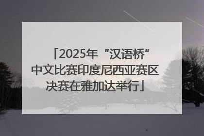 2025年“汉语桥”中文比赛印度尼西亚赛区决赛在雅加达举行