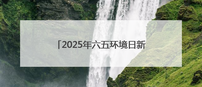 2025年六五环境日新闻发布会实录（文+图）