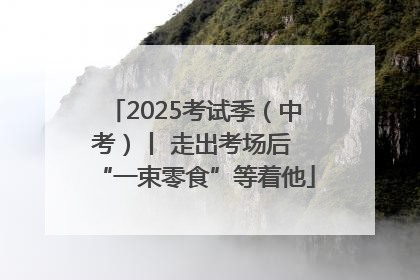 2025考试季（中考）丨 走出考场后 “一束零食”等着他