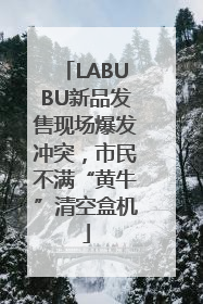 LABUBU新品发售现场爆发冲突，市民不满“黄牛”清空盒机