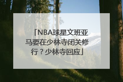 NBA球星文班亚马要在少林寺闭关修行？少林寺回应